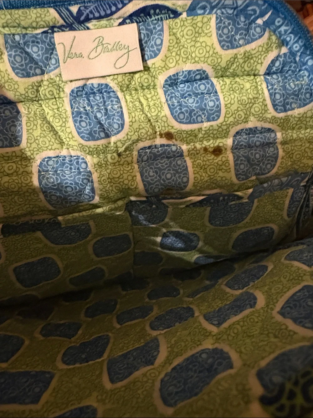 Vera Bradley Blue & Green Quilted Floral Backpack